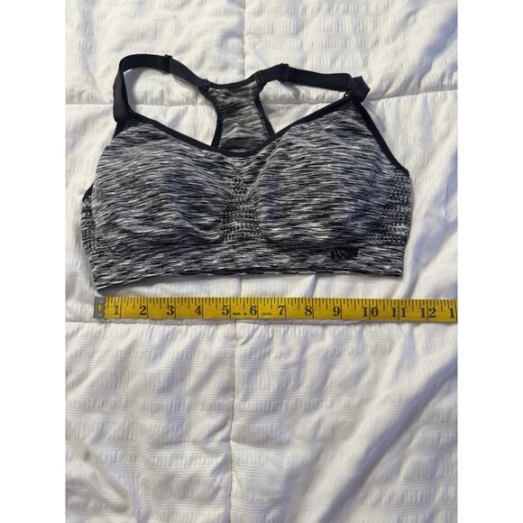 Racerback Sports Bra Gray Black Women's Small Padded Athletic Athlete - Picture 4 of 5